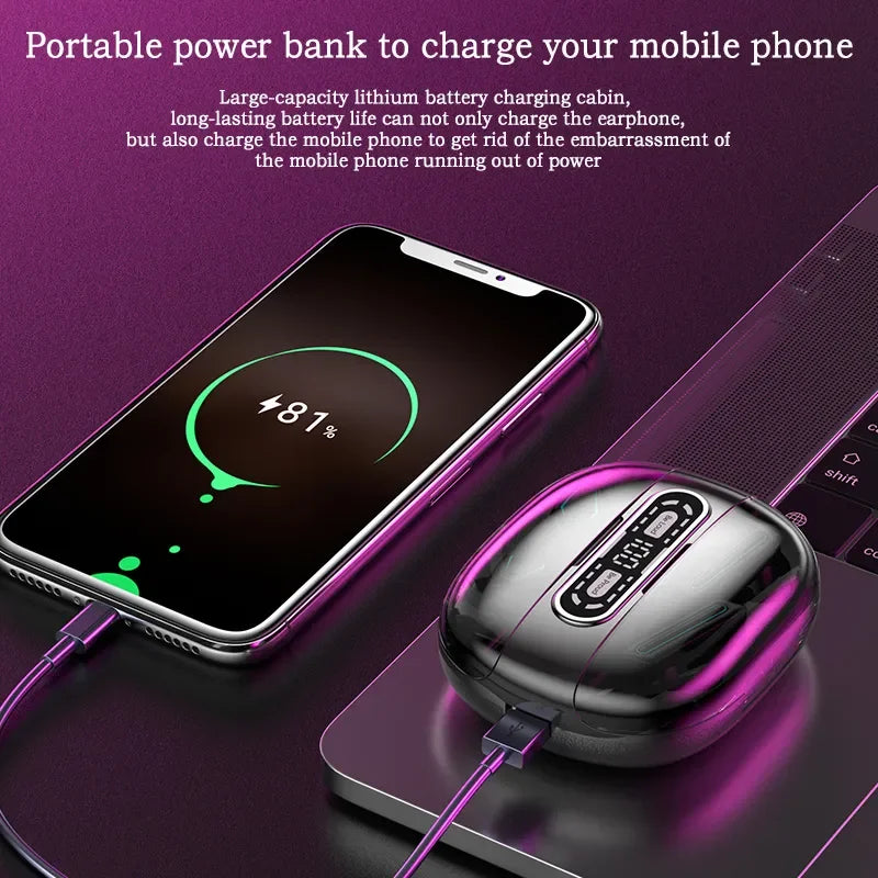 Couple Headphones for 2 Phones 2000mAh Charging Box TWS Bluetooth Wireless Earphones Waterproof Four Earbuds PK M21 M22 Headsets
