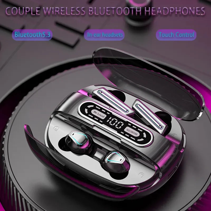 Couple Headphones for 2 Phones 2000mAh Charging Box TWS Bluetooth Wireless Earphones Waterproof Four Earbuds PK M21 M22 Headsets