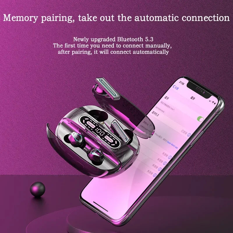 Couple Headphones for 2 Phones 2000mAh Charging Box TWS Bluetooth Wireless Earphones Waterproof Four Earbuds PK M21 M22 Headsets