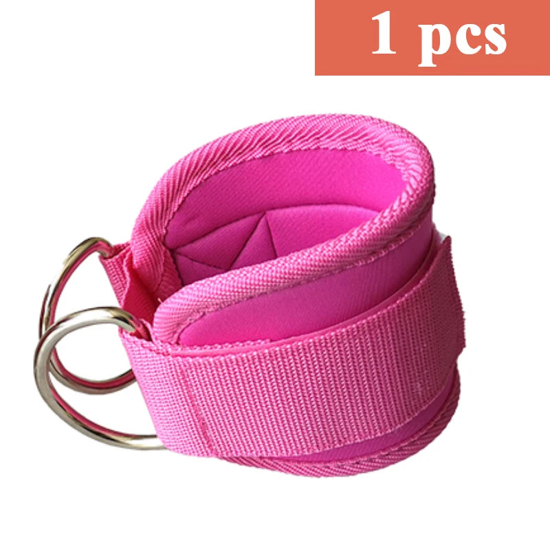 Fitness Adjustable D-Ring Ankle Cuffs Sport Ankle Straps