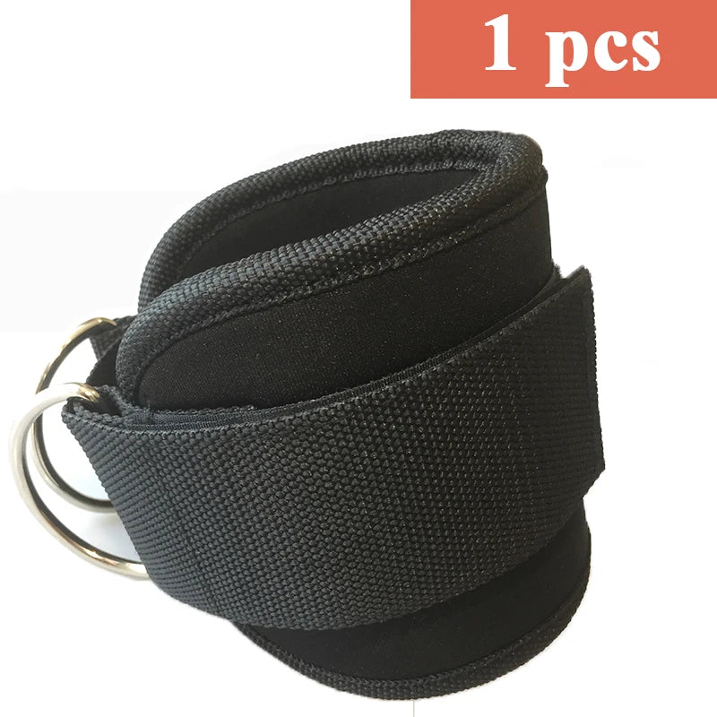 Fitness Adjustable D-Ring Ankle Cuffs Sport Ankle Straps