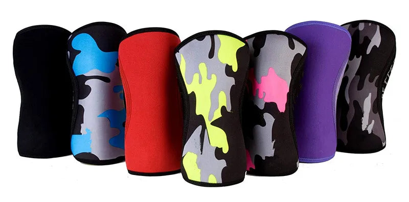 Knee Sleeves for Weightlifting (1 Pair) Premium Support &amp; Compression - Powerlifting &amp; Crossfit - 7mm Neoprene Sleeve