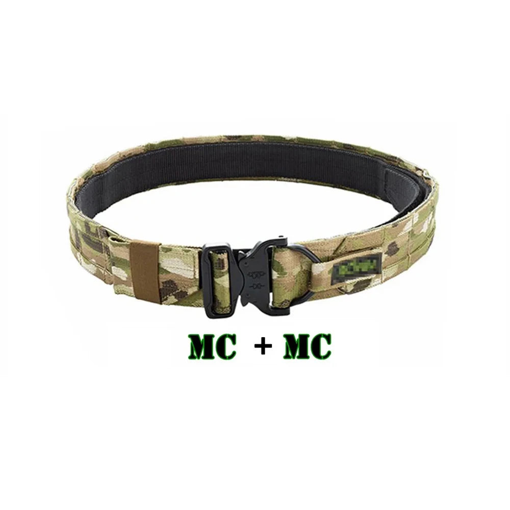 NEW 1.75 inch DRing Belt Outdoor Molle Belt  4.5cm Wide CS Hunting Belt