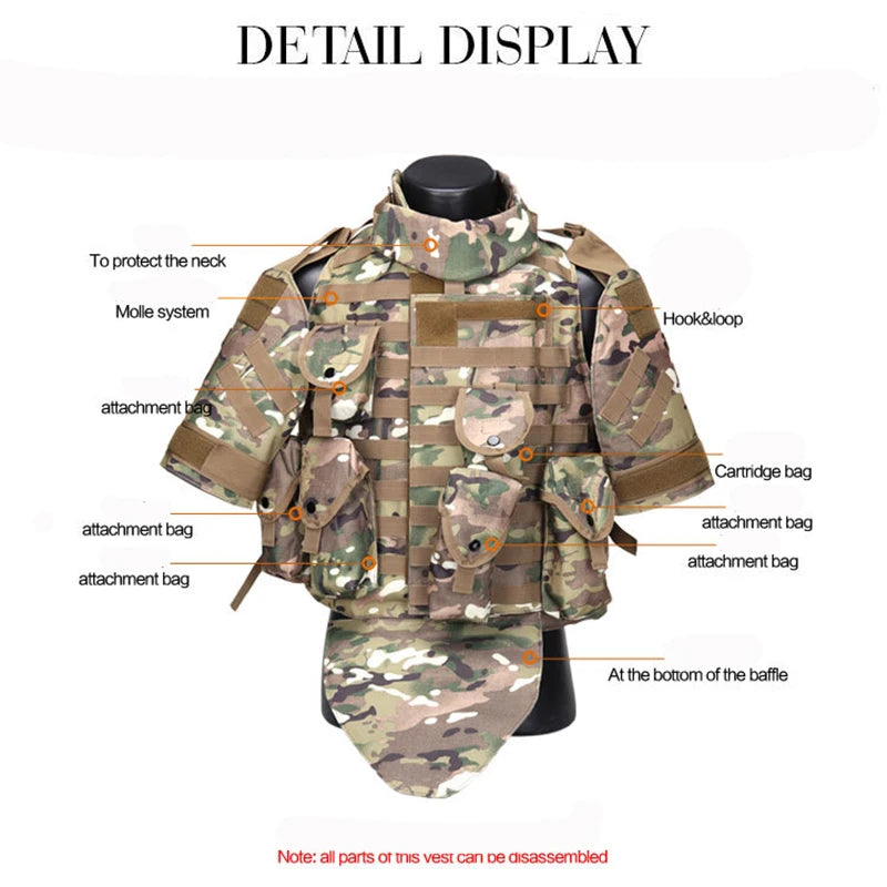 New OTV Tactical Vest Camouflage combat Body Armor With Pouch/Pad